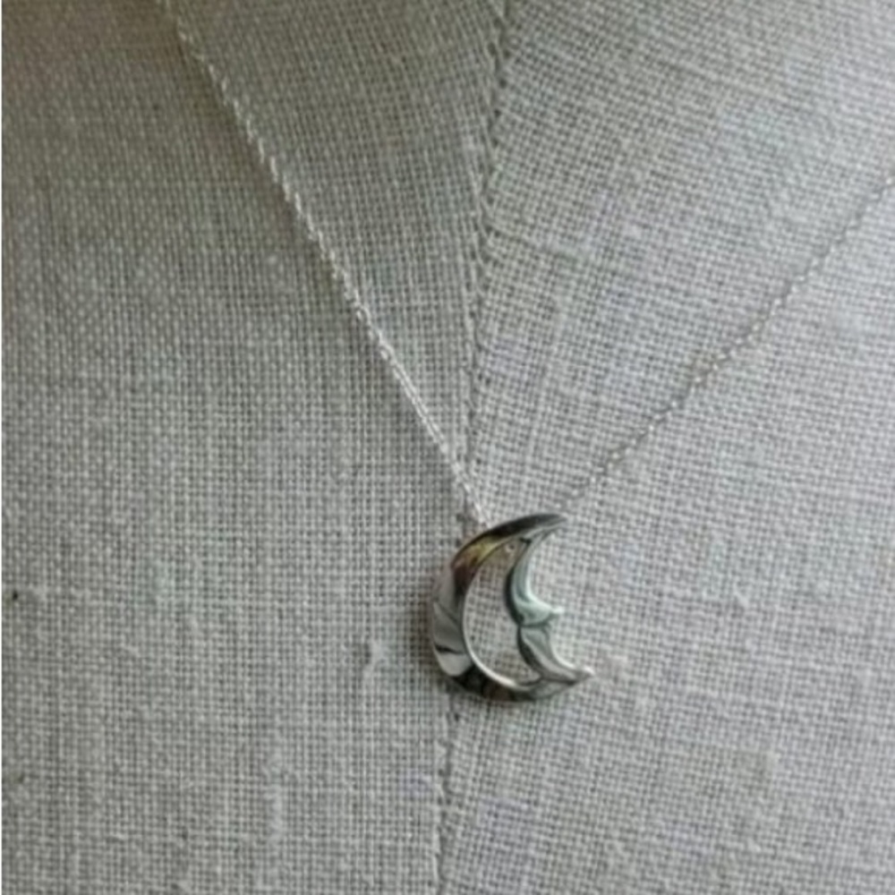 Tiffany & Co. Silver Moon Necklace - Picture 6 of 11